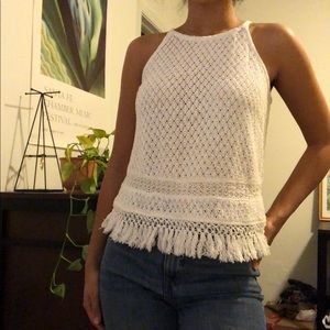 Abercrombie crochet halter top